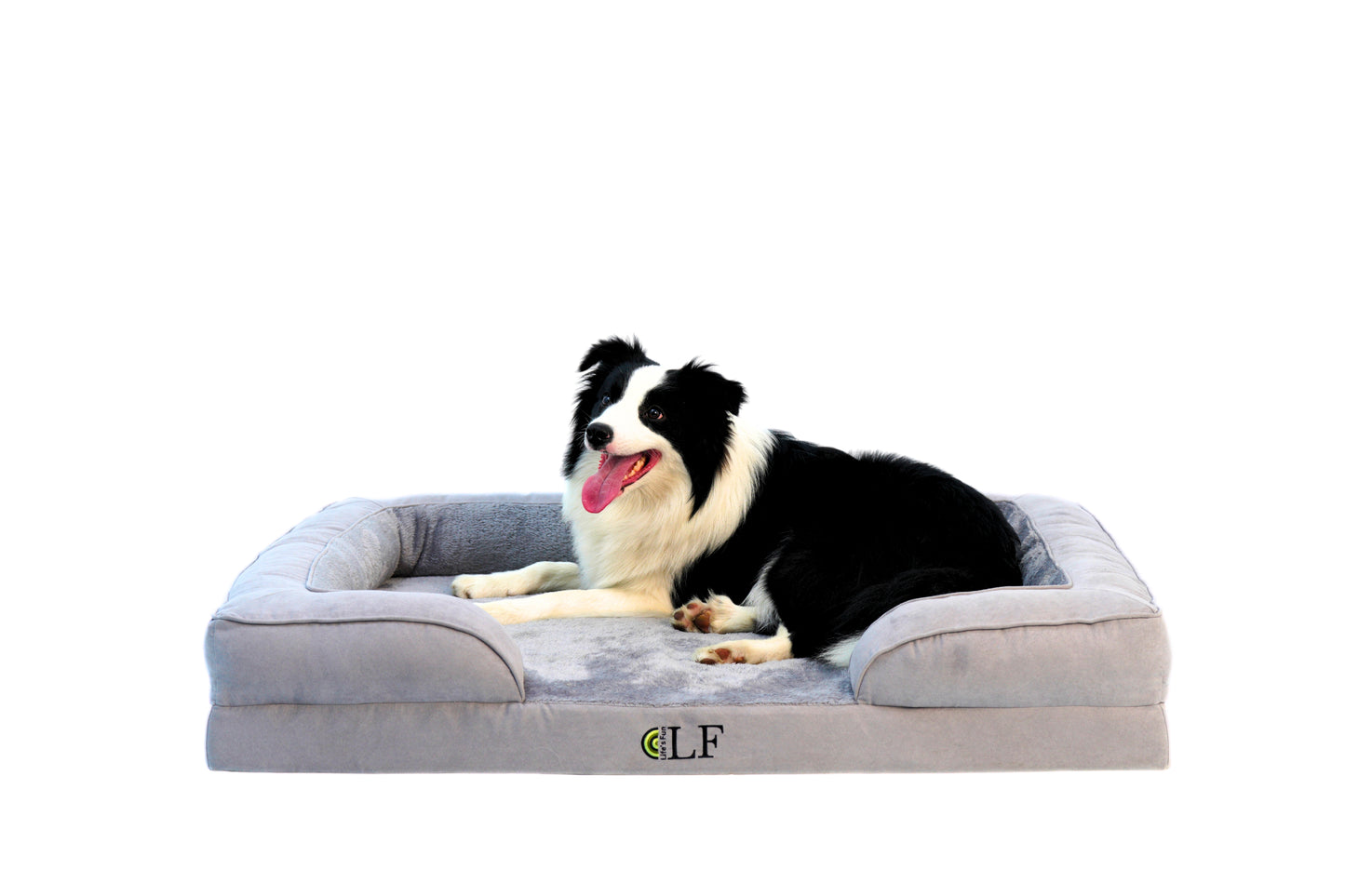 Orthopedic Dog Bed Extra Large-XL Dog Bed Removable Washable Cover, Soft Memory Foam Sofa, Nonskid Bottom Couch Waterproof Lining, Elevated Dog Bed for Neck & Head Support,42x32x7 inches